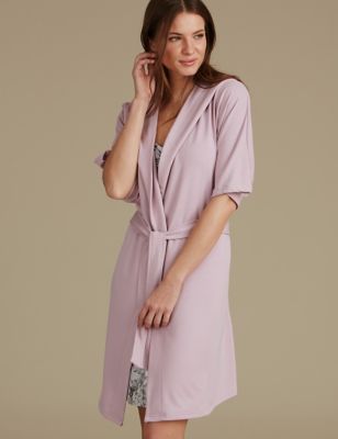 Hooded Wrap Dressing Gown